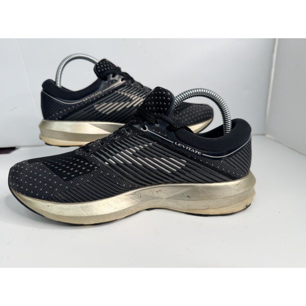 Brooks Womens 8.5B Levitate Black Running Shoes DNA AMP Athletic Sneakers